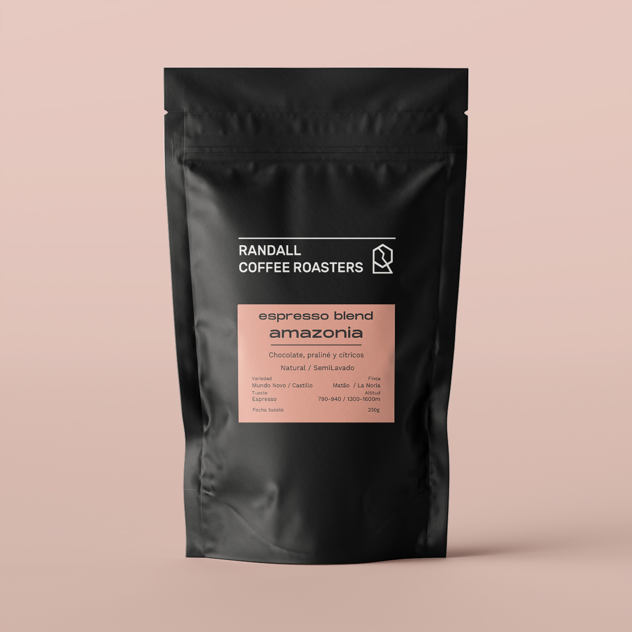 café especialidad randall coffee blend Amazonia colombia brasil en grano molido