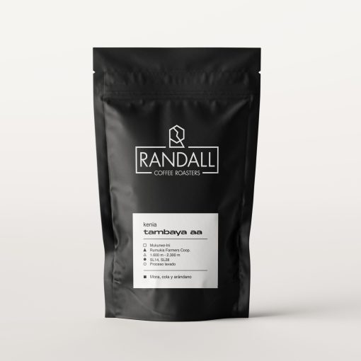 café especialidad randall coffee kenia tambaya aa en grano molido